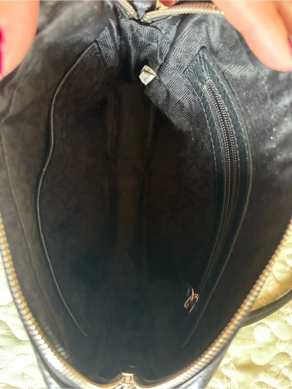Michael Kors Black Pebbled Leather Crossbody